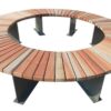 Ronde boombank Florent 12 Boombank Florent. Een prachtige ronde boombank afgewerkt met FSC-hard hout. binnendiameter, 1.620mm.